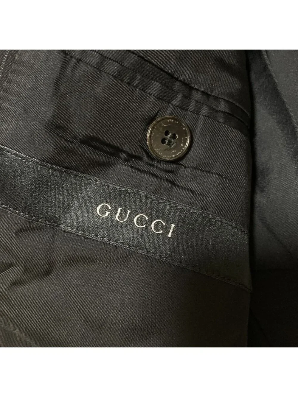 Gucci Striped Single Suit Set Fully Lined Black 48